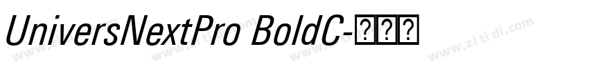 UniversNextPro BoldC字体转换